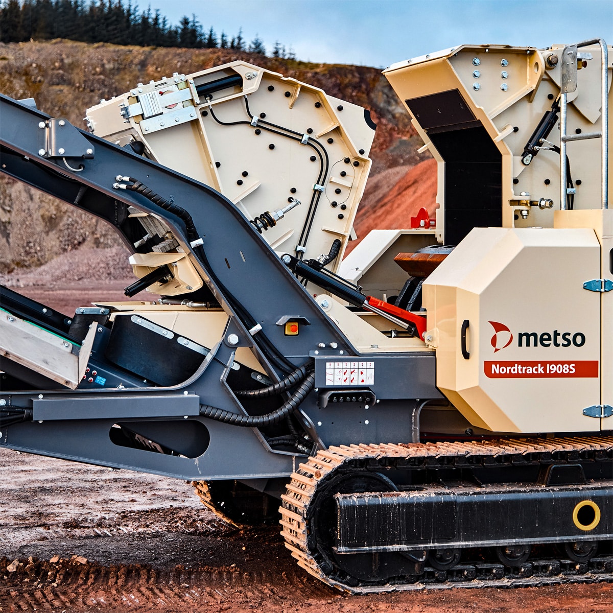 Metso Nordtrack I908S mobile crusher