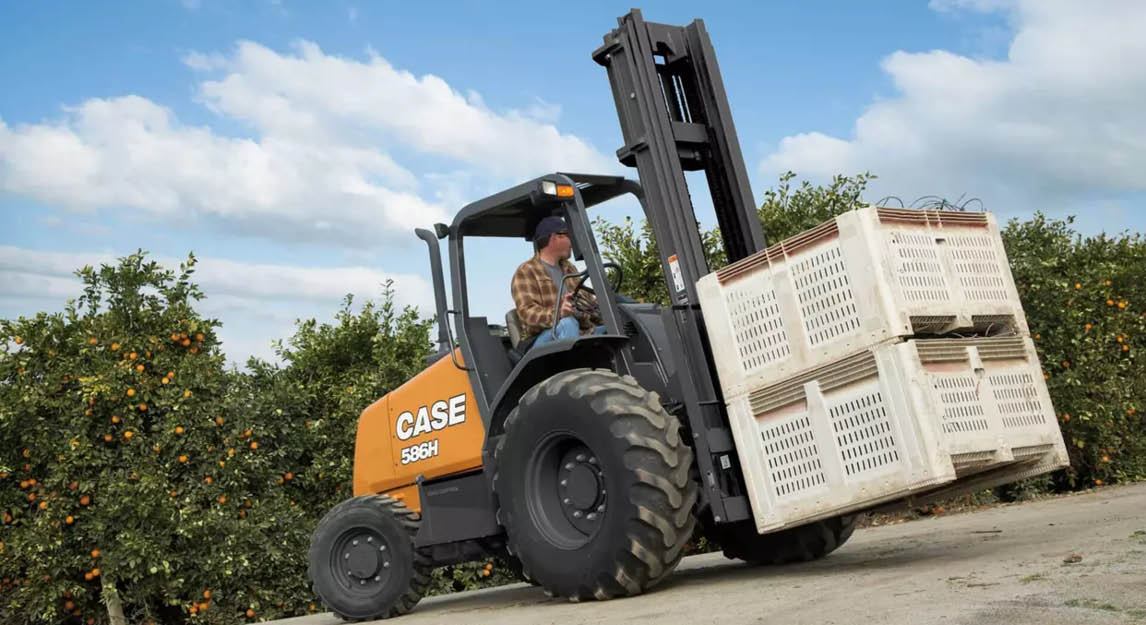 CASE 588H Rough Terrain forklift construction equipment mimico nz tile