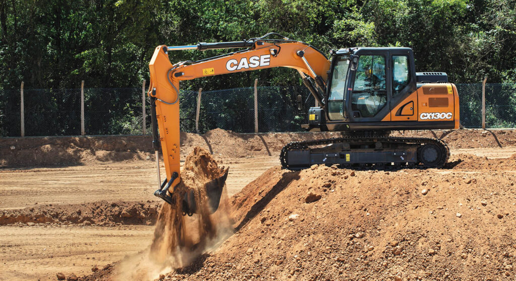CASE Excavator heavy construction equipment mimico nz tile