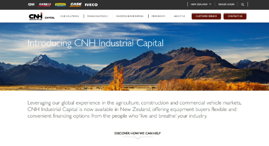 CNH Industrial capital construction equipment finance mimico nz