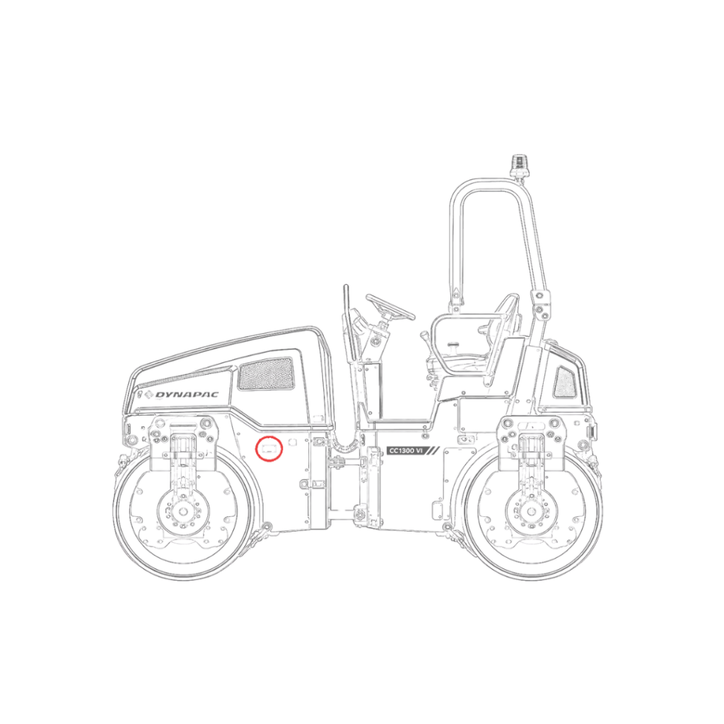 Dynapac CC1300 VI Roller Parts Serial Number Location Graphic (1)