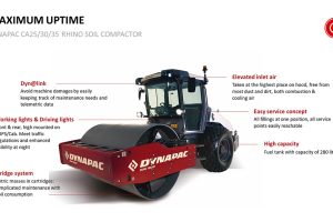 Dynapac CA35D single drum roller rhino soil mimico nz (2)